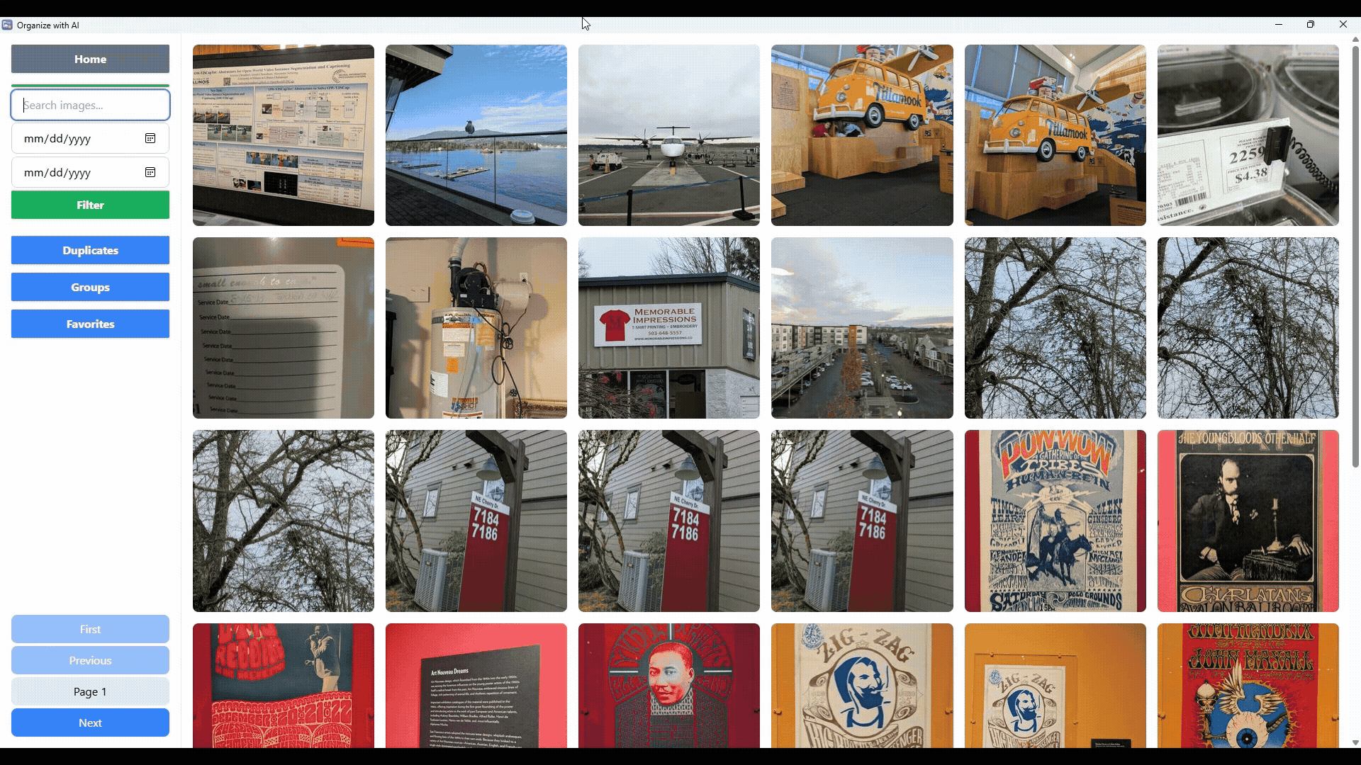 Multilingual search AI photo organizer feature demo